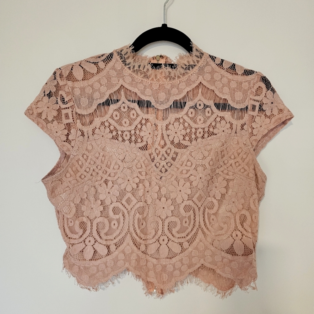 A.Peach Pink Blouse
